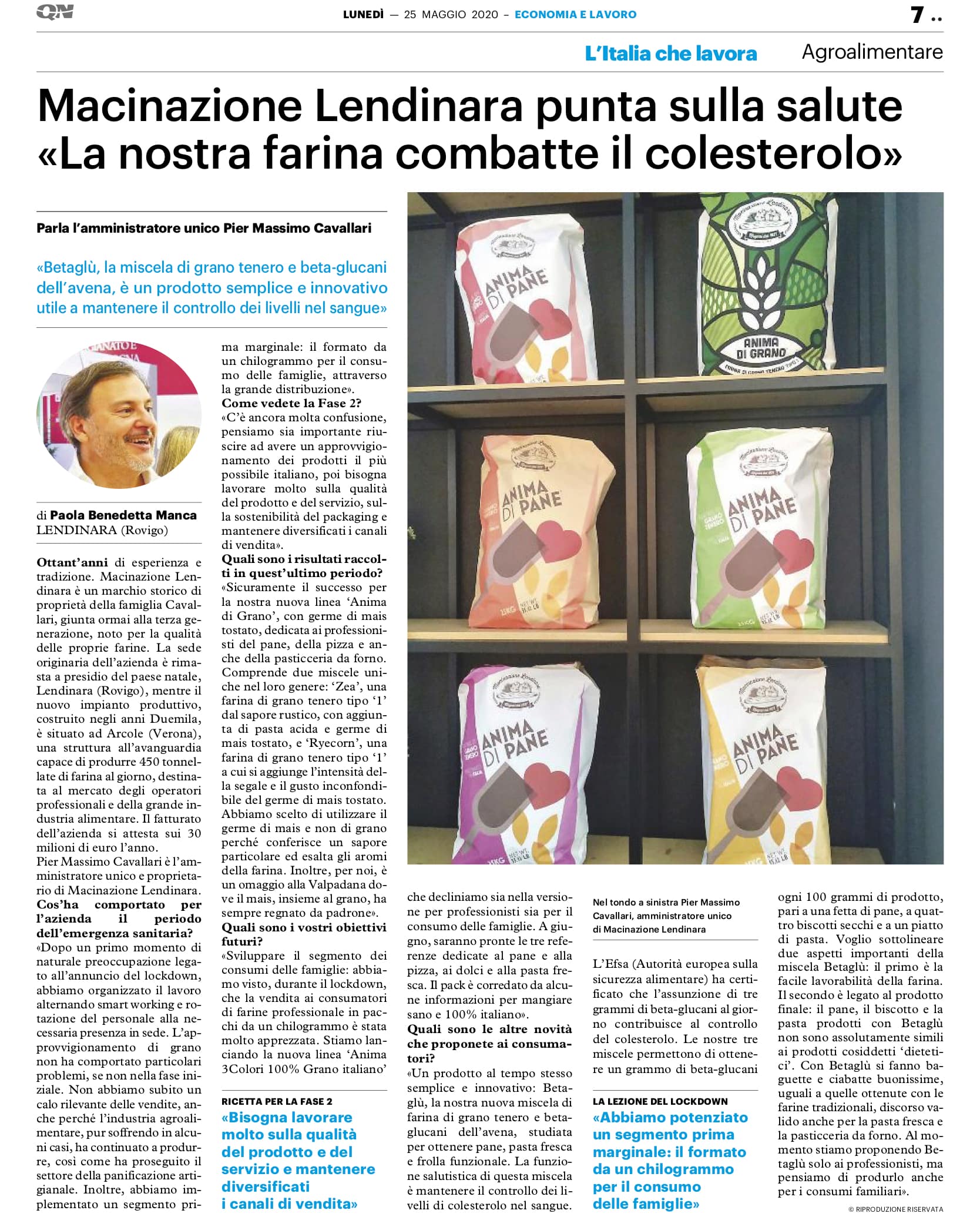 articolo L'Italia che lavora