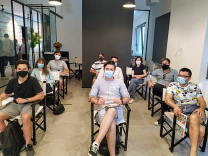 il primo gruppo di partecipanti