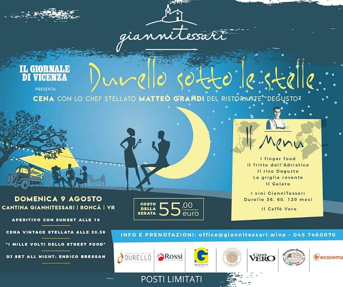 Durello-sotto-le-stelle cena stellata in cantina